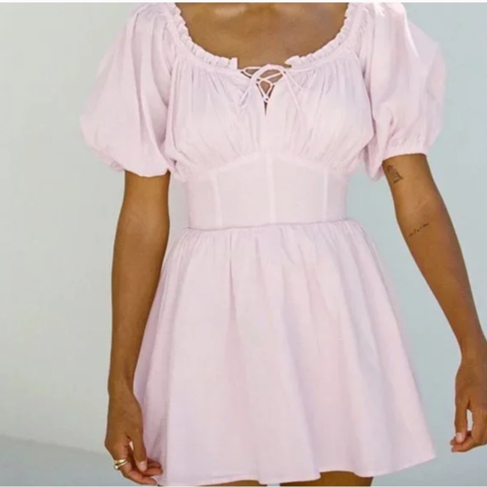 Dani skirt‎ corset mini pink dress